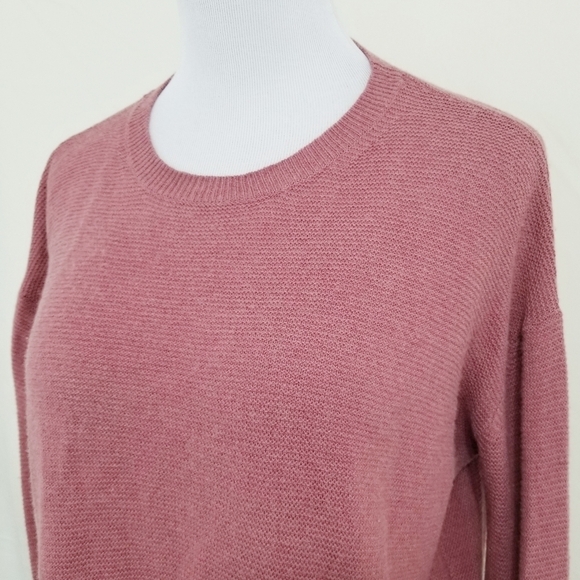 Acrobat asymmetric wool sweater rosewood pink - Picture 5 of 6
